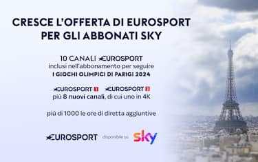 Su Sky 10 canali Eurosport per seguire Parigi 2024