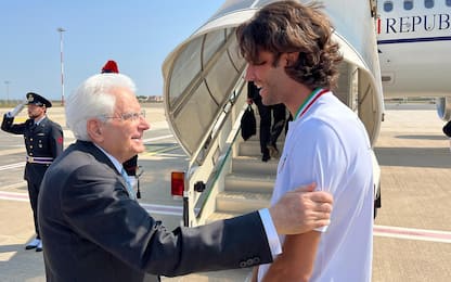 Mattarella e Tamberi arrivati insieme a Parigi