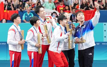 Il selfie olimpico tra Corea del Sud e del Nord