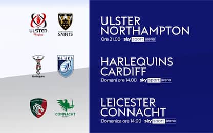 Rugby Champions Cup, le partite su Sky