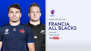 Mondiali al via: oggi Francia-All Blacks su Sky