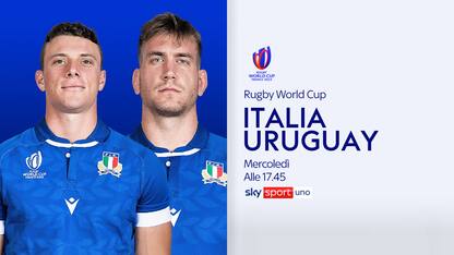 Italia-Uruguay LIVE alle 17.45 su Sky Sport Uno