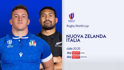 Italia-All Blacks LIVE su Sky Sport Uno alle 21