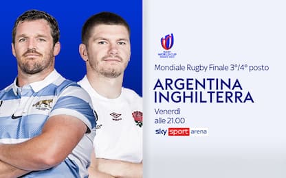 Argentina-Inghilterra, finale 3° posto LIVE su Sky