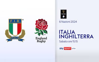 Italia-Inghilterra LIVE alle 15.15 su Sky Sport