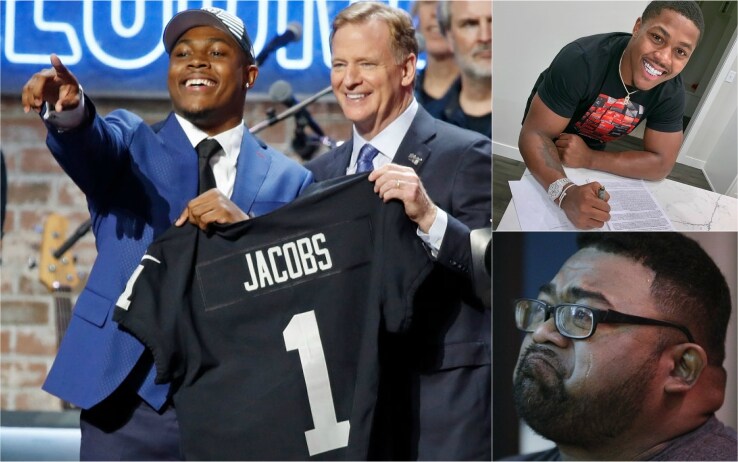 Josh Jacobs, 24^ scelta del Draft 2019 e le lacrime di papà Marty Josh Jacobs, 24^ scelta del Draft 2019 e le lacrime di papà Marty