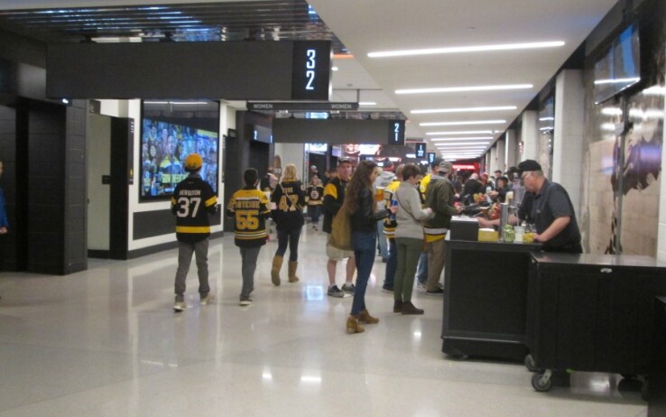 Tifosi all'interno del TD Garden Tifosi all'interno del TD Garden