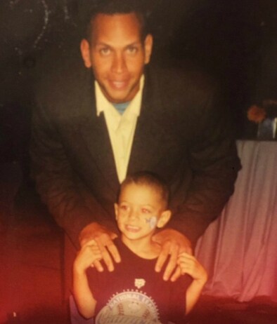 Alex Rodriguez e un giovanissimo Mahomes (da twitter @PMahomes) Alex Rodriguez e un giovanissimo Mahomes