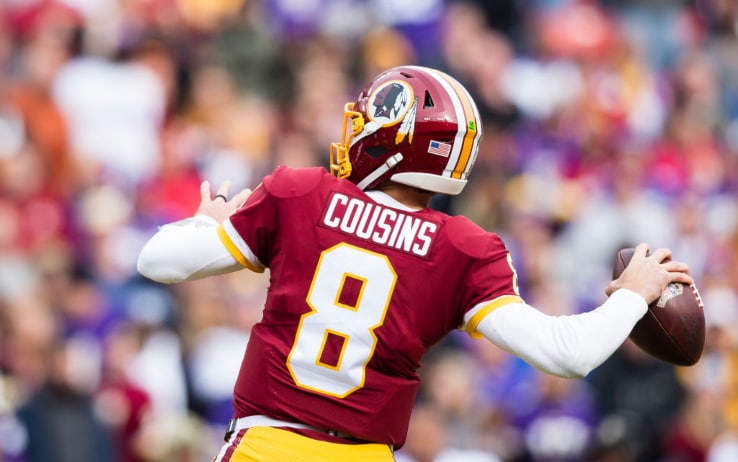 Kirk Cousins in the days of the Redskins Kirk Cousins in the days of the Redskins