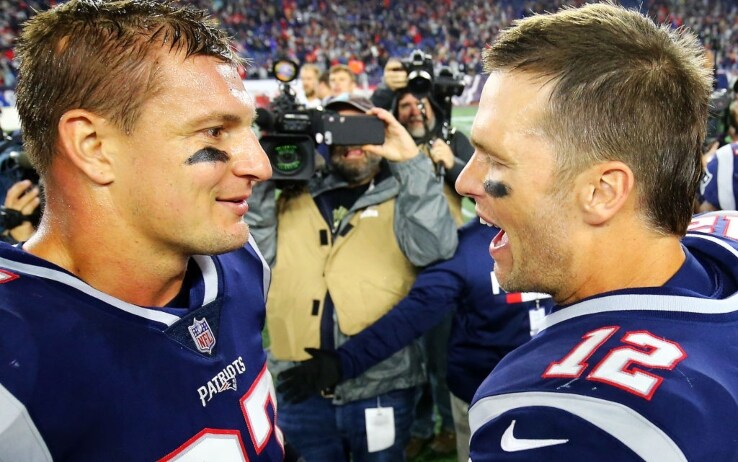 Rob Gronkowski e Tom Brady