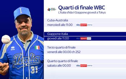 World Baseball Classic, al via quarti live su Sky