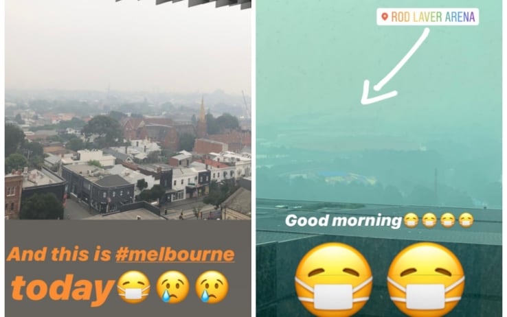 Fumo e foschia a Melbourne