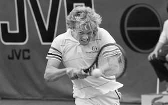 Kent Carlsson from Sweden competes on April 19, 1987 during Nice International Open. The ATP Nice Open (or Open de Nice CÃ´te dâ??Azur in French) is an ATP World Tour 250 series and, formerly, Grand Prix tennis circuit affiliated men's tennis tournament. It is held in Nice, France at the Nice Lawn Tennis Club and played on outdoor clay courts.   AFP CHRISTOPHE SIMON (Photo credit should read CHRISTOPHE SIMON/AFP via Getty Images)