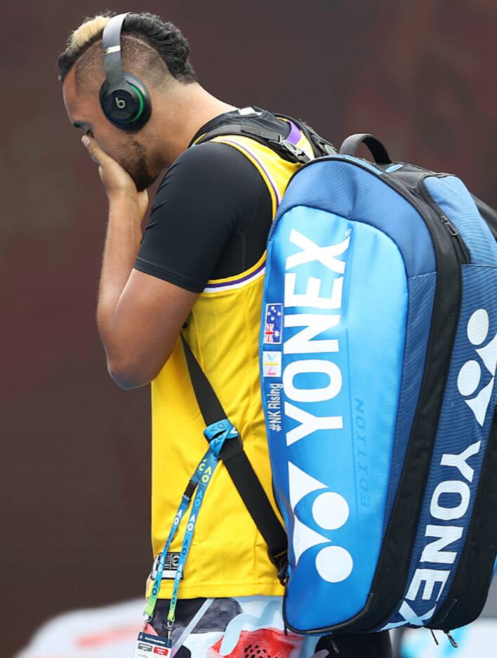 Kyrgios indossa la maglia di Kobe Bryant agli Australian ...