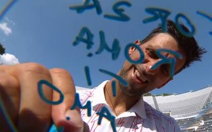 "Forza Roma, ti amo": Djokovic esulta così. VIDEO