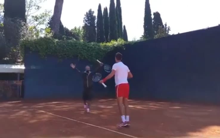 Djokovic a Roma per Internazionali tennis: l'allenamento ...