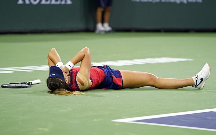 Tutta la gioia della nuova campionessa di Indian Wells Paula Badosa