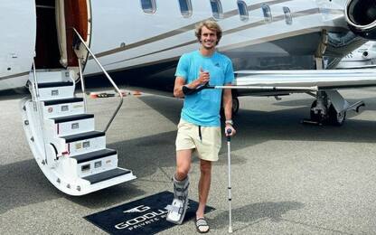 Zverev: "Sembra mi sia lacerato molti legamenti"