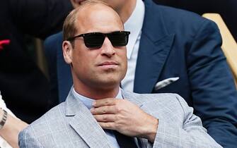 The Duke of Cambridge in the royal box on day nine of the 2022 Wimbledon Championships at the All England Lawn Tennis and Croquet Club, Wimbledon. Picture date: Tuesday July 5, 2022.