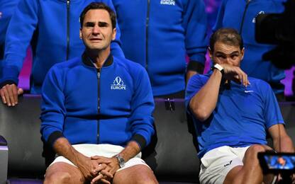 Le foto più belle dell'ultima partita di Federer