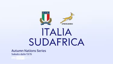 Italia-Sudafrica LIVE su Sky Sport Arena alle 14