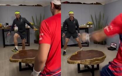 Nadal-Ruud, non solo tennis: sfida anche a teqball