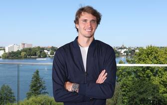 Alexander Zverev during a press conference for the upcoming Davis Cup in Hamburg, August 11, 2022.