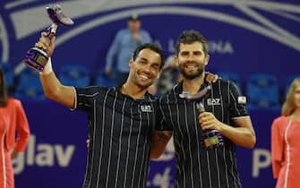 Sport Tennis Umago, Atp Croatia Open, Simone Bolelli e Fabio Fognini, 30 Luglio, 2022. Ph Felice Calabro /Fotogramma (Umag - 2022-07-31, Felice Calabrò) p.s. la foto e' utilizzabile nel rispetto del contesto in cui e' stata scattata, e senza intento diffamatorio del decoro delle persone rappresentate