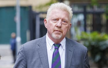 Pic Doug Seeburg - Former German tennis star Boris Becker and wife arrive at Southwark Crown Ct for sentencing after being found guilty of four charges under the Insolvency Act in a trial earlier this month.