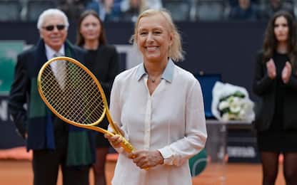 Navratilova commuove Roma: "Tennis scuola di vita"