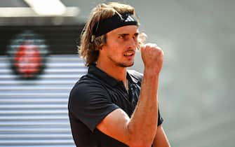 Alexander ZVEREV of Germany celebrates his point during the eleventh day of Roland-Garros 2023, Grand Slam tennis tournament, on June 07, 2023 at Roland-Garros stadium in Paris, France - Photo: Matthieu Mirville/DPPI/LiveMedia