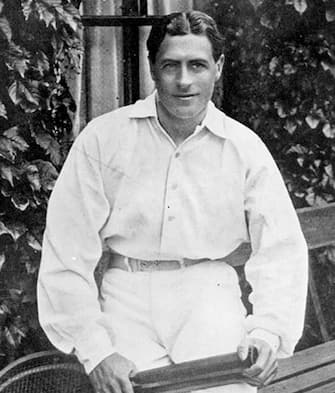 1902:  English tennis player Laurie Doherty, men's singles champion at the Wimbledon Lawn Tennis Championships.  (Photo by Hulton Archive/Getty Images)