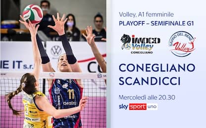 Playoff, Conegliano-Scandicci stasera LIVE su Sky