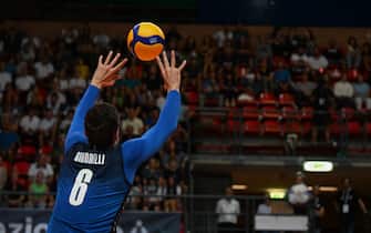 Simone Giannelli (Italy)  during  DHL Test Match Tournament - Italy vs USA, Volleyball Intenationals in Cuneo, Italy, August 18 2022