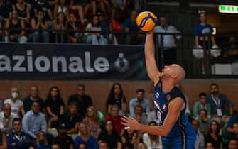 Riccardo Sbertoli (Italy)  during  DHL Test Match Tournament - Italy vs USA, Volleyball Intenationals in Cuneo, Italy, August 18 2022