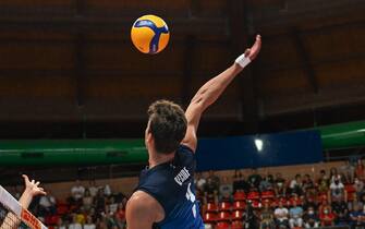 Francesco Recine (Italy)  during  DHL Test Match Tournament - Italy vs USA, Volleyball Intenationals in Cuneo, Italy, August 18 2022