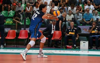 Mattia Bottolo (Italy)  during  DHL Test Match Tournament - Italy vs USA, Volleyball Intenationals in Cuneo, Italy, August 18 2022