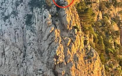 Bloccati su parete faraglione a Capri,salva coppia scalatori