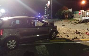 Motociclista morto a Taggia, auto a fuoco salvi occupanti
