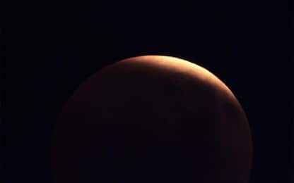 Eclissi totale di luna, le immagini dell'Osservatorio Righi