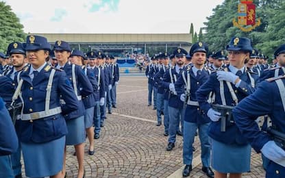 Giuramento dei 309 allievi alla scuola di polizia di Spoleto