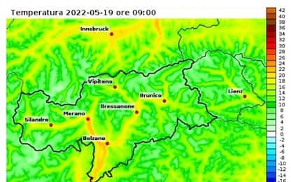 Caldo: a Bolzano la notte di maggio più calda dal 1956