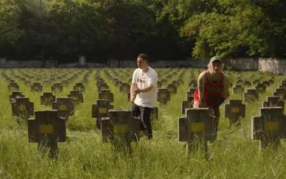 Rapper cantano in cimitero guerra sul Carso per videoclip
