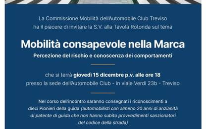 Aci: a Treviso dibattito "Mobilità consapevole nella Marca"