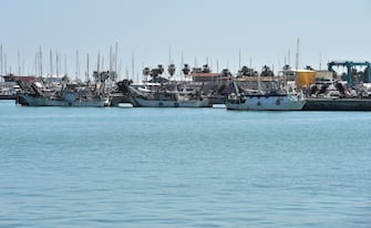 SAN BENEDETTO DEL TRONTO, ITALY - APRIL 24:  The fishing boats are moored and empty at the port of San Benedetto del Tronto because due to Covid-19 all commercial activities are closed on April 24, 2020 in San Benedetto del Tronto, Italy. Italy will remain on lockdown until May 4th to stem the transmission of the Coronavirus (Covid-19), but some industries are being allowed to reopen.  (Photo by Giuseppe Bellini/Getty Images)