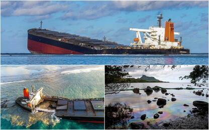 Mauritius, la nave arenata si è spezzata: cresce la marea nera. FOTO