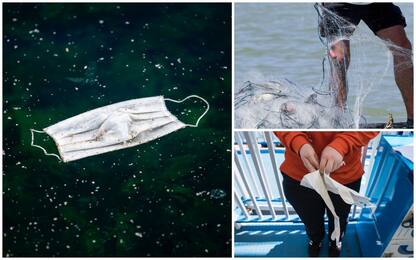 Coronavirus, allerta per mascherine e guanti nelle reti da pesca