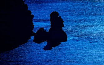 Una foto esposta alla mostra “Il mare chiama chi ama il mare”, a Sorrento
