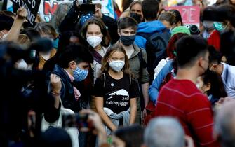 Greta Thunberg alla manifestazione di Milano Fridays for future