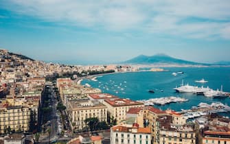 Panoramica della città di Napoli